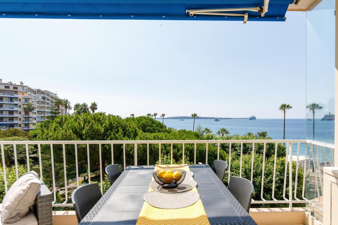 Vue Mer Exceptionnelle Sur Plage Du Midi En 1Re Ligne- 2 Chambres Κάννες Εξωτερικό φωτογραφία